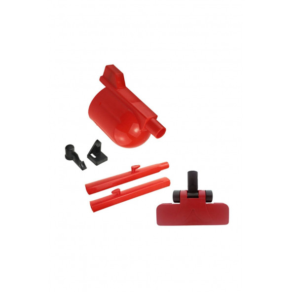 FANTOM P 1200 Pratik Süpürge Kırmızı Komple Set ürün görseli 1
