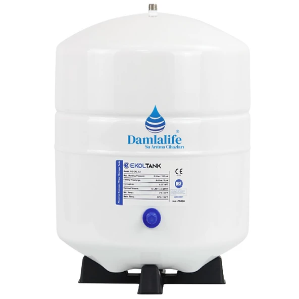 Damlalife Ekol Tank 3,2 Galon 12 Litre Su Arıtma tank Deposu NSF Onaylı ürün görseli 1
