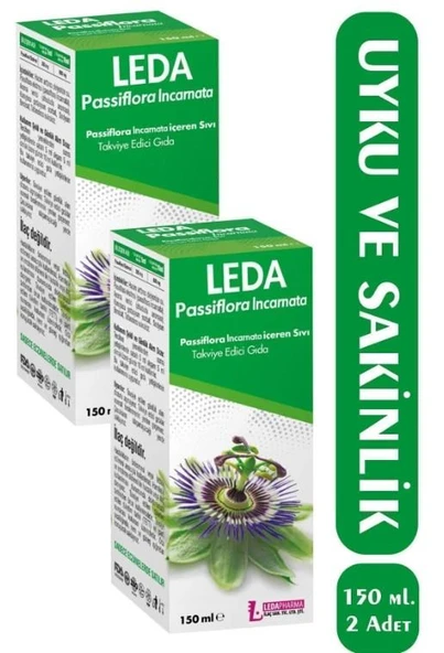 Ledapharma Passiflora Şurup 150 Ml 2'Li PAKET (SKT:11/2027) ürün görseli 1