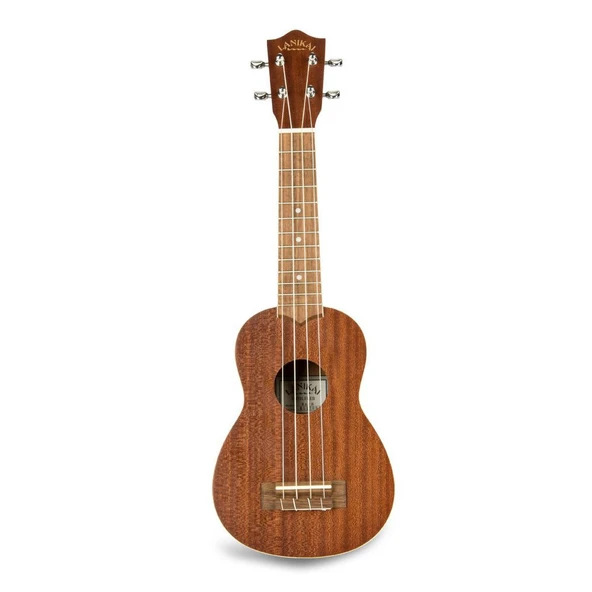 Lanikai MA-S Maun Soprano Ukulele (Başlangıç - Soprano Boy) | Tamamı Maun (Mahogany) Gövde, Sıcak ve Geleneksel Ton, Krom Açık Mekanizma Burgular | Ölçüler: 12 Perde / Soprano Boy ürün görseli 1