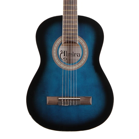 Almira Mg917-jr-bls 3/4 Klasik Gitar - Blue Sunburst (eğitim - Junior Boy) | Mavi Sunburst Parlak Bitiş, Çocuk Ergonomisine Uygun İnce Sap Profili, Yumuşak Naylon Teller | Uyum: 8-12 Yaş Arası Öğrenci ürün görseli 1