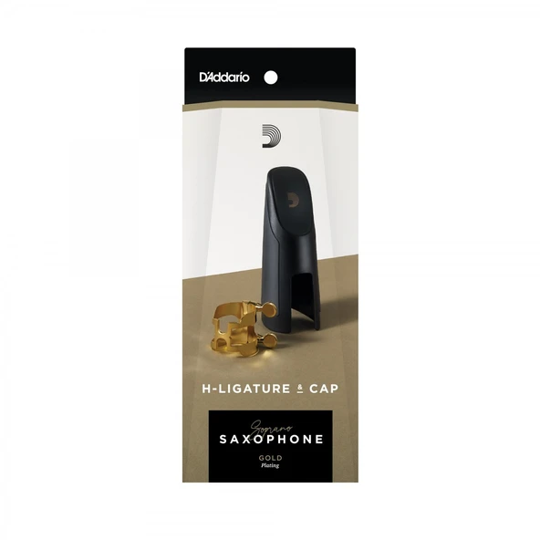 D'Addario Woodwinds HSS1G Rico H-Gold Soprano Saksafon Bek Bilezik Seti | Altın Kaplama Eşit Basınç Dağılımı ürün görseli 1