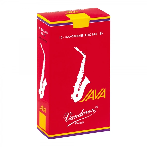 Vandoren SR262R Java Red Cut Alto Saksafon Kamışı (Profesyonel - 10lu) No:2 | Kırmızı Java Serisi, Esnek ve Güçlü Tonlar, Tam Uyumlu Yapı ürün görseli 1