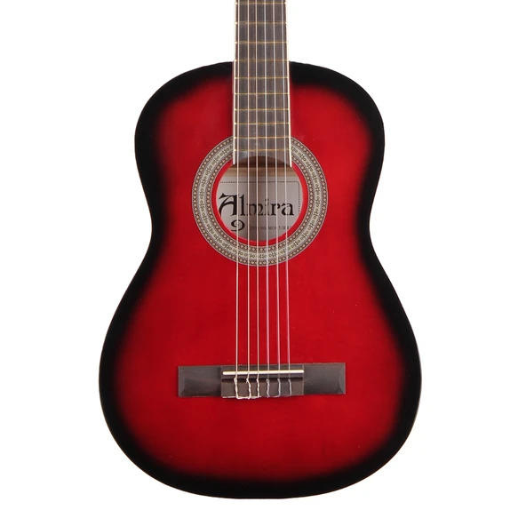 Almira Mg917-jr-rds 3/4 Klasik Gitar - Red Sunburst (eğitim - Junior Boy) | Kırmızı Sunburst Kaplama, Hafif Gövde Yapısı, Rahat Parmak Pozisyonlaması | Uyum: 8-12 Yaş Arası Öğrenciler ürün görseli 1