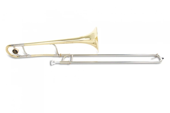 Roy Benson TT-227 Tenor Trombon (Eğitim - Standart Sürgülü) | 12.7 mm Orta Çap (Medium Bore), Sarı Pirinç Kalak, Nikel Gümüş İç Sürgü, Hafif ve Dengeli Yapı | Uyum: Başlangıç Seviyesi ve Okul Bandolar ürün görseli 1