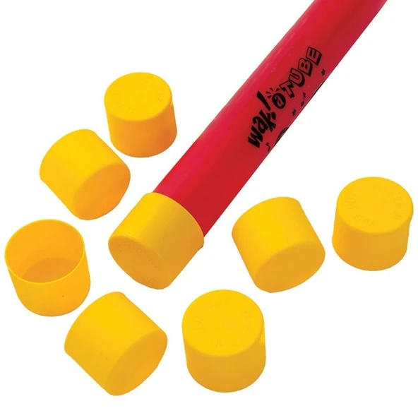 Wak-a-Tubes PP792 Oktav Kapakları - 8'li Set (Eğitim - Orff Aksesuarı) | Boomwhackers Borularını Bir Oktav Kalınlaştıran Özel Kapaklar, Ritim ve Melodi Eğitim Seti | İçerik: 8 Adet Standart Oktav Kapa ürün görseli 1