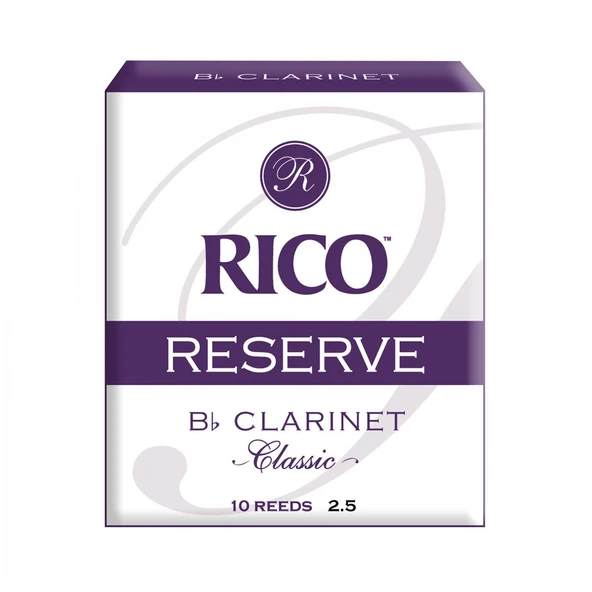 D'Addario RCT1025 Reserve Classic Bb Klarnet Kamışı No: 2.5 (Orta Seviye/Eğitim) - 10'lu Paket | Öğrenciler İçin Yüksek Kalite ve Kararlı Ses Üretimi ürün görseli 1