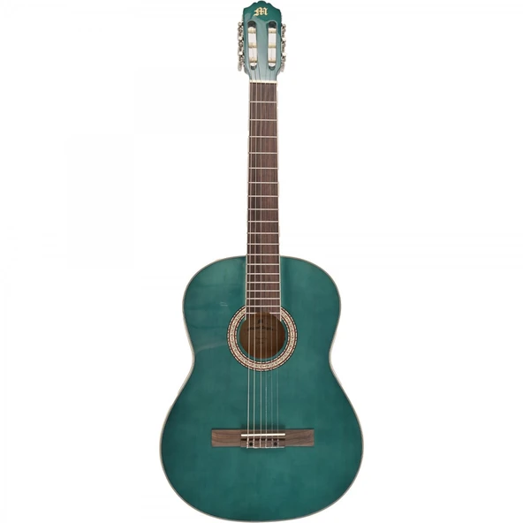 Miguel Angela MA1-BL Klasik Gitar - Mavi (Başlangıç - Eğitim Serisi) | Mat Mavi Renk Varyantı, Ergonomik Sap Profili, Dengeli Öğrenci Gitarı | Uyum: 4/4 (Tam Boy) Standart ürün görseli 1
