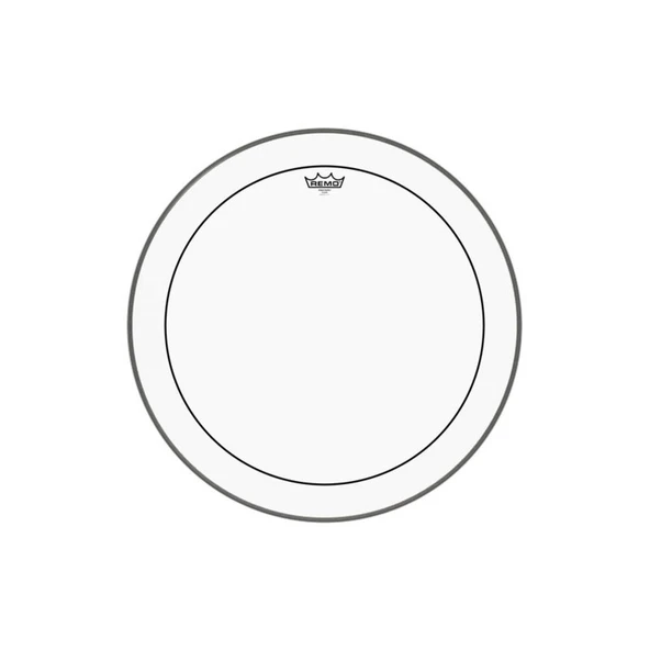 REMO PS-1324-00 Pinstripe Clear Kick Derisi (24") | 24 İnç Kick İçin Çift Katlı ürün görseli 1