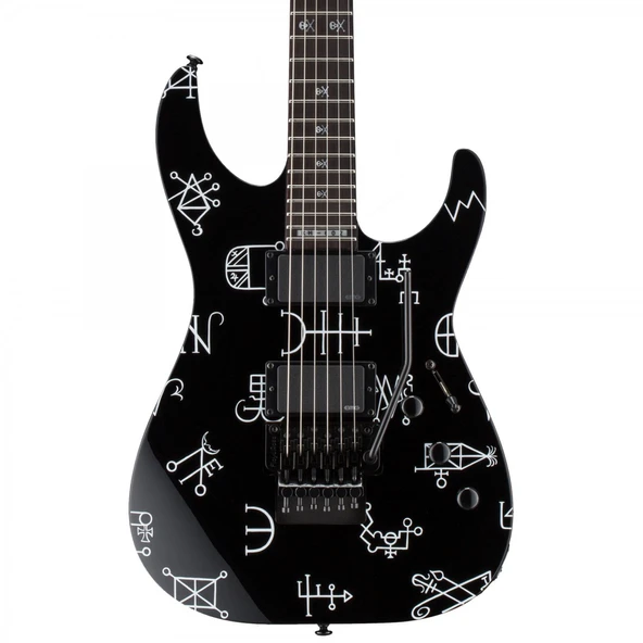 ESP LTD LKHDEMON Kirk Hammett Demonology Elektro Gitar | Metallica Solisti İçin Özel Grafik EMG Manyetik ürün görseli 1
