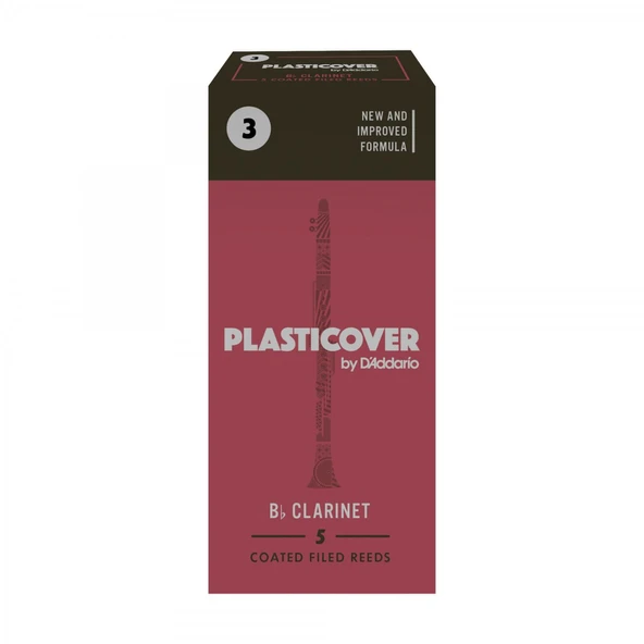 D'Addario RRP05BCL300 Rico Plasticover Bb Klarnet Kamışı No: 3.0 (Profesyonel) - 5'li Paket | Sahne Işıklarına Dayanıklı Kaplama ve Keskin Ses Projeksiyonu ürün görseli 1