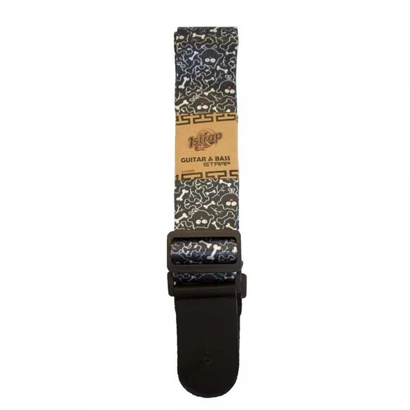 1Strap 1ST008 Elektro Gitar Askısı (Başlangıç/Orta - Enstrüman Askısı) | Standart Dokuma Seri, Ayarlanabilir Toka Sistemi, Evrensel Askı Pini Uyumu | Ölçüler: Genişlik 5 cm, 80-150 cm Arası Ayar ürün görseli 1
