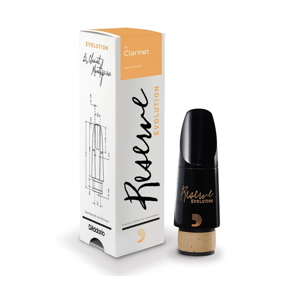 D'Addario Woodwinds MCE-EV10E Reserve EV10E Evolution Bb Klarnet Beki | Modern Tasarım Zengin Harmonikler ürün görseli 1