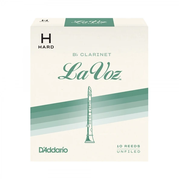 D'Addario RCC10HD La Voz Bb Klarnet Kamışı Hard Sertlik (Profesyonel/Caz) - 10'lu Paket | Sert ve Kararlı Ton, Güçlü Ses Projeksiyonu ürün görseli 1
