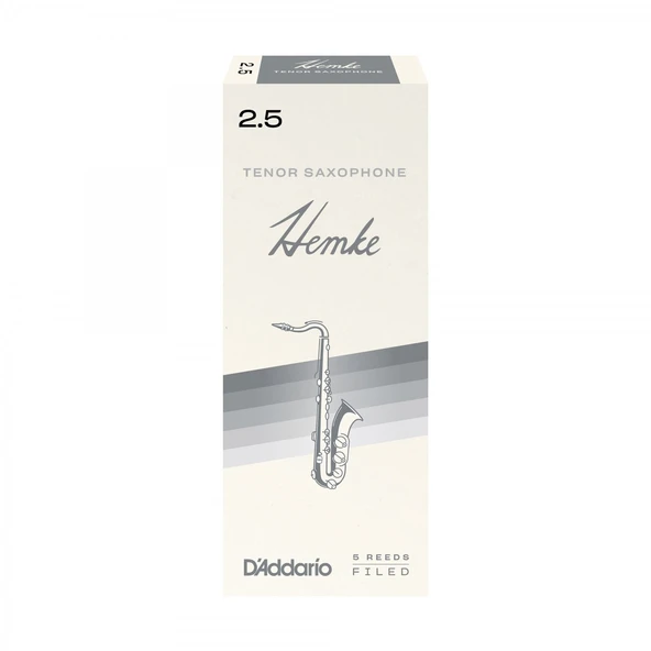 D'Addario RHKP5TSX250 Frederick Hemke Tenor Saksafon Kamışı No: 2.5 (Profesyonel) - 5'li Paket | Kısa Vamp Kesim, Koyu Caz Tonu ve Zengin Harmonikler ürün görseli 1