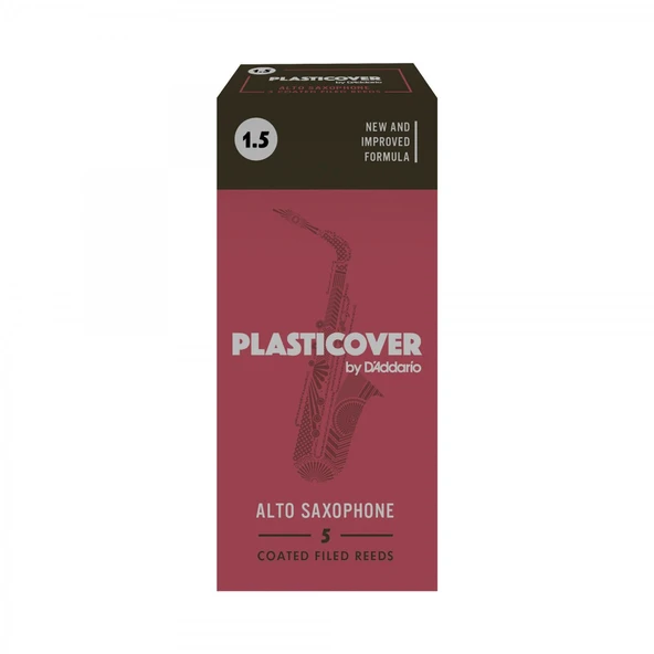 D'Addario RRP05ASX150 Plasticover Alto Saksafon Kamışı No: 1.5 (Profesyonel) - 5'li Paket | Plastik Kaplamalı Parlak Pop Tonu ve Dayanıklılık ürün görseli 1