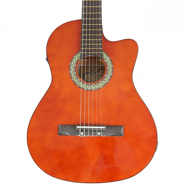 Almira MG917CE-WA Elektro Klasik Gitar - Naturel (Orta Seviye - Cutaway) | Ceviz Rengi (Walnut) Bitiş, Sıcak Akustik Tını, Eşikaltı Manyetik Sistemi | Uyum: Sahne ve Pratik Kullanımı ürün görseli 1