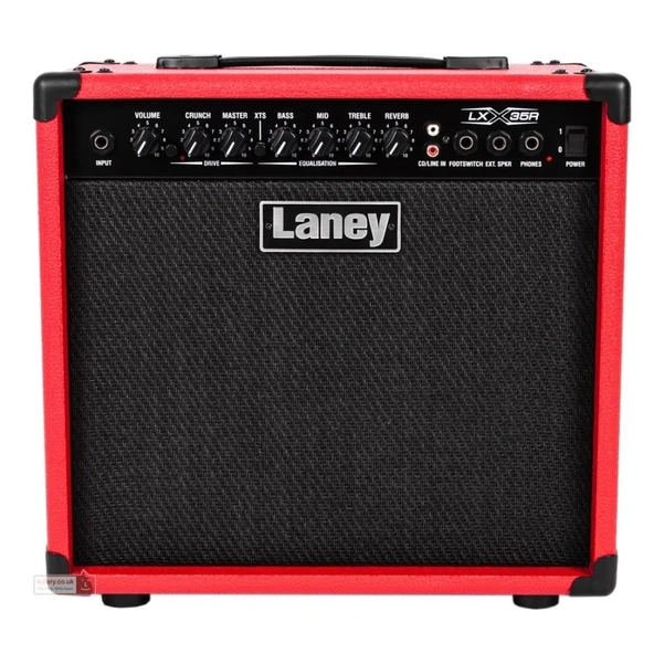 Laney LX35R-RED Elektro Gitar Amfisi (Kırmızı) | 35W Güç Reverb Efekti Retro Kırmızı Kaplama ürün görseli 1