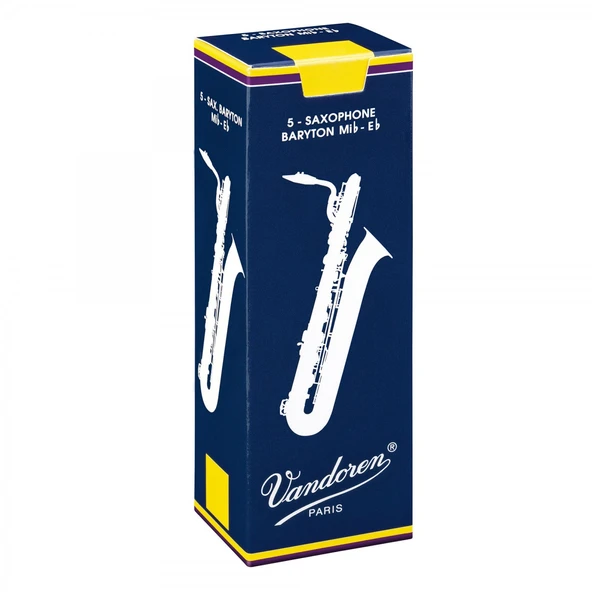 Vandoren SR2435 Traditional Bariton Saksafon Kamışı No: 3.5 (Profesyonel) - 5'li Paket | Yüksek Tansiyonlu Sert Kamış ve Güçlü Ses Projeksiyonu ürün görseli 1