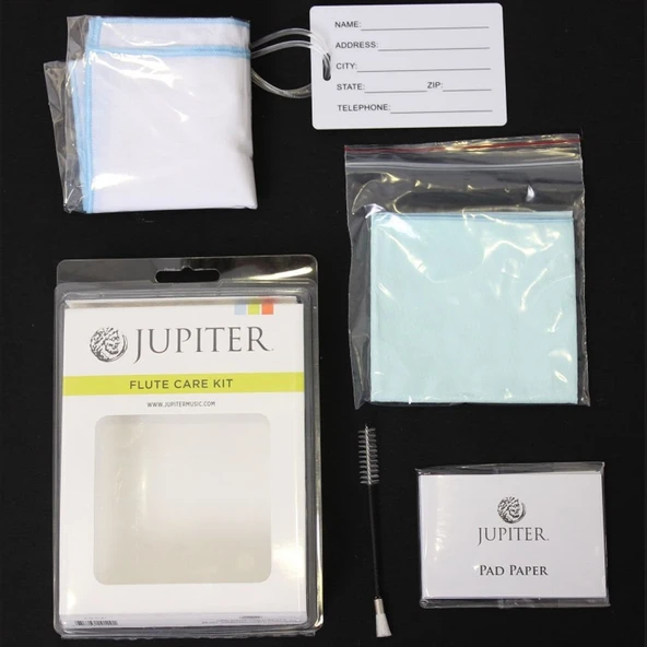 Jupiter JCM-FLK1 Yan Flüt Bakım Seti | Parlatma Bezi ve Temizleme Çubuğu ürün görseli 1