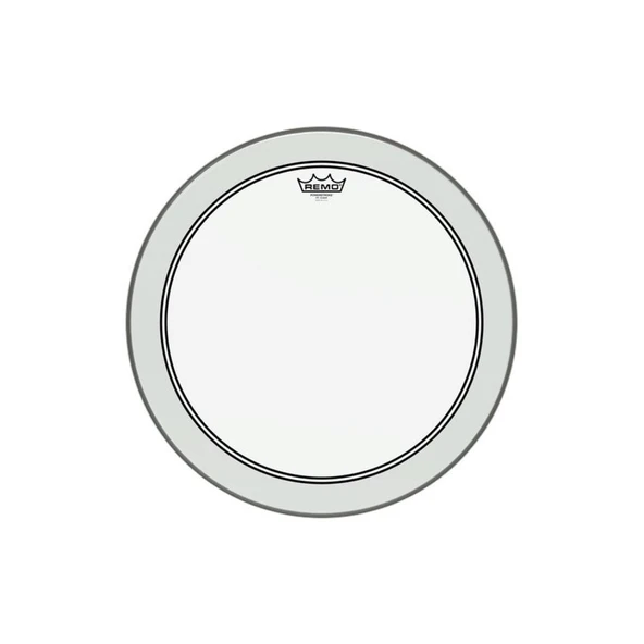 REMO P3-1318-C2 Powerstroke 3 Clear Kick Derisi (Profesyonel - 18 İnç Şeffaf) | Şeffaf Tek Katlı Yapı, Dahili Susturucu Halkası, Odaklanmış ve Orta Frekanslı Caz/Pop Tonu | Ölçüler: 18 İnç Çap ürün görseli 1