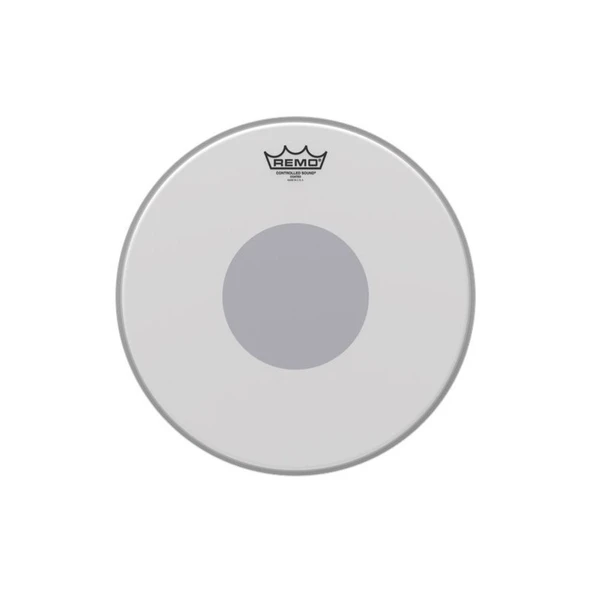 REMO CS-0114-10 Controlled Sound Coated Black Dot (Profesyonel - 14 İnç Trampet Derisi) | 10-mil Tek Katman, Efsanevi Dayanıklılık ve Odaklanmış Tını, Sektör Standardı | Ölçüler: 14 İnç Çap ürün görseli 1