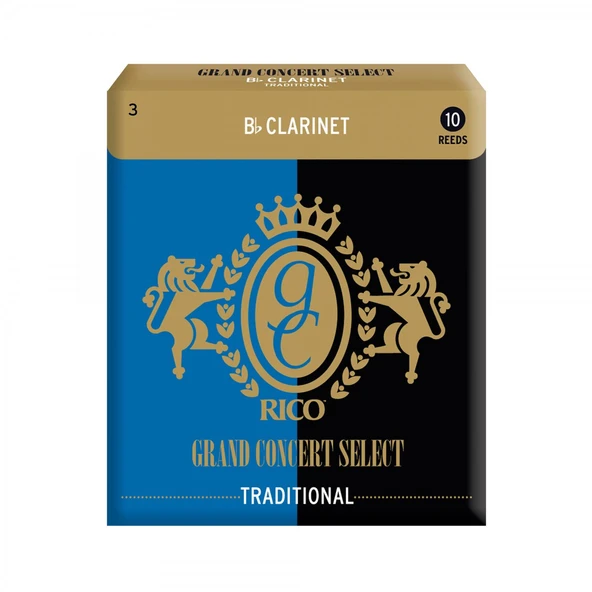 D'Addario RGC10BCL300 Grand Concert Bb Klarnet Kamışı No: 3.0 (Profesyonel) - 10'lu Paket | Sıcak ve Odaklanmış Ses, Zengin Harmonik İçerik ürün görseli 1