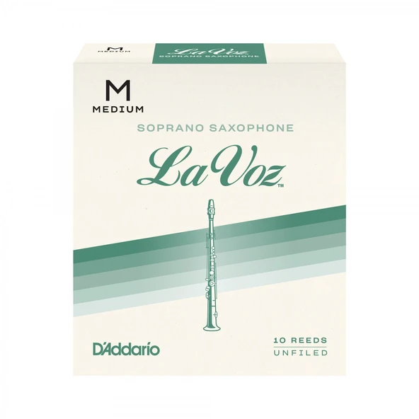 D'Addario RIC10MD La Voz Soprano Saksafon Kamışı Medium Sertlik (Profesyonel/Caz) - 10'lu Paket | Dengeli Caz Sesi ve Kararlı Ses Üretimi ürün görseli 1