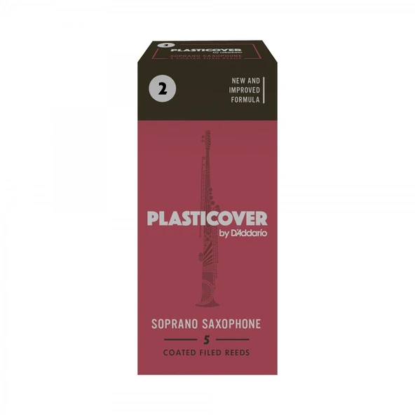 D'Addario RRP05SSX200 Plasticover Soprano Saksafon Kamışı No: 2.0 (Profesyonel) - 5'li Paket | Dayanıklı Kaplama, Değişmez Ton ve Neme Karşı Direnç ürün görseli 1