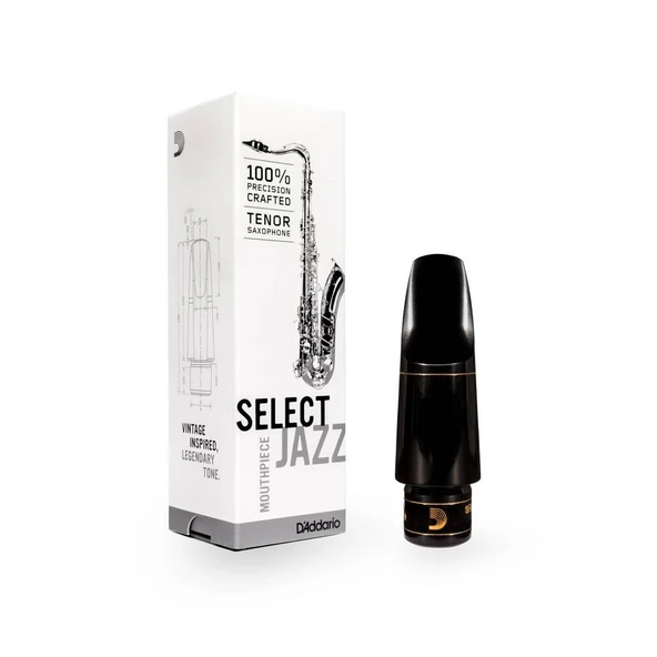 D'Addario Woodwinds MKS-D8M Select Jazz Tenor Saksafon Beki (D8M) | Geniş Açıklık Güçlü ve Koyu Ton ürün görseli 1