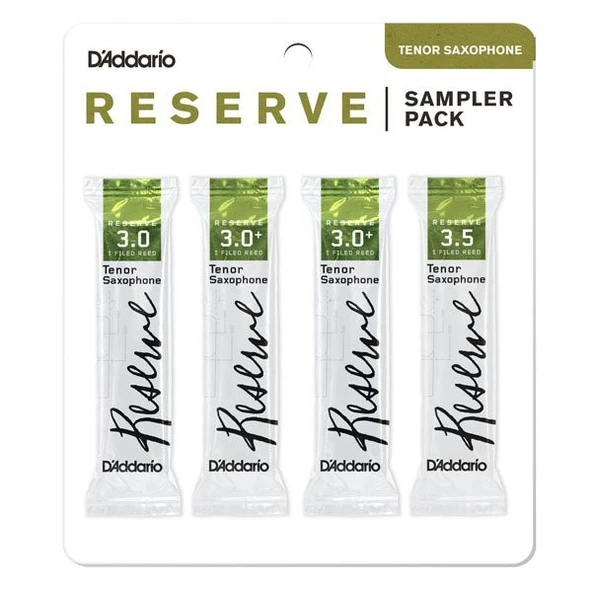 D'Addario DRS-K30 Reserve Sampler Tenor Saksafon Kamışı No: 3.0 / 3.5 (Profesyonel) - Deneme Paketi | İki Farklı Sertlikte Profesyonel Deneme İmkanı ürün görseli 1