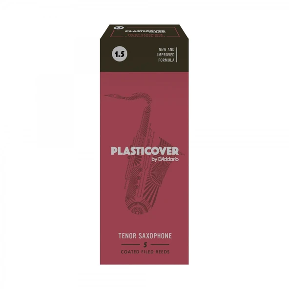 D'Addario RRP05TSX150 Plasticover Tenor Saksafon Kamışı No: 1.5 (Profesyonel) - 5'li Paket | Plastik Kaplamalı, Uzun Ömürlü ve Parlak Ton ürün görseli 1