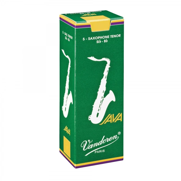 Vandoren SR272 Java Green Tenor Saksafon Kamışı No: 2.0 (Profesyonel/Caz) - 5'li Paket | Yeşil Kutu, Caz ve Modern Müzik İçin Dünya Standardı ürün görseli 1