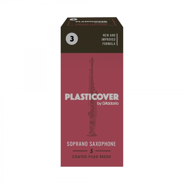 D'Addario RRP05SSX300 Plasticover Soprano Saksafon Kamışı No: 3.0 (Profesyonel) - 5'li Paket | Sert ve Keskin Ses Karakteri, Yüksek Dayanıklılık ürün görseli 1