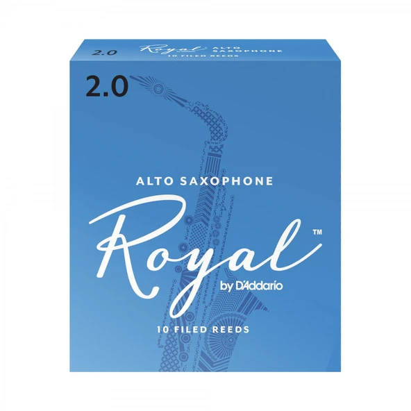 D'Addario RJB1020 Royal Alto Saksafon Kamışı No: 2.0 (Eğitim/Hobi) - 10'lu Paket | Eğitim ve Hobi Kullanımı İçin İdeal Esneklik ürün görseli 1