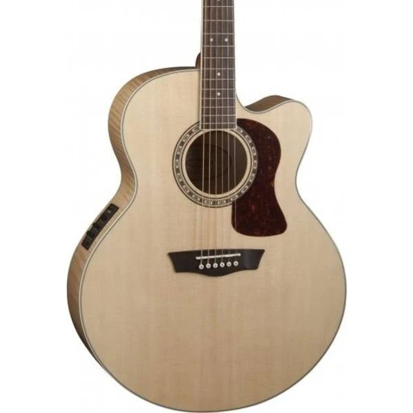 Washburn HJ40SCE Heritage 40 Jumbo Elektro Akustik Gitar (Profesyonel - Jumbo Kasa) | Masif Ladin Üst Kapak, Alevli Akçaağaç Arka ve Yanlar, Maksimum Akustik Volüm, Fishman Presys+ | Ölçüler: 648 mm S ürün görseli 1