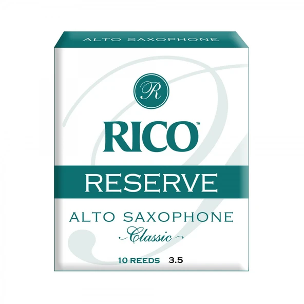 D'Addario RJR1035 Rico Reserve Alto Saksafon Kamışı No: 3.5 (Profesyonel) - 10'lu Paket | İleri Seviye Profesyonel Kullanım ve Kararlı Tını ürün görseli 1