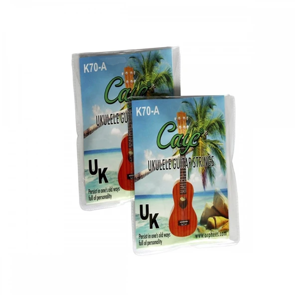 Caye K70-A Ukulele Teli Seti (Başlangıç - Soprano & Concert) | Beyaz Naylon Materyal, Yumuşak Çalım Hissi, Yeni Başlayanlar İçin Dengeli Tansiyon | Uyum: Soprano ve Concert Boy Ukuleleler ürün görseli 1