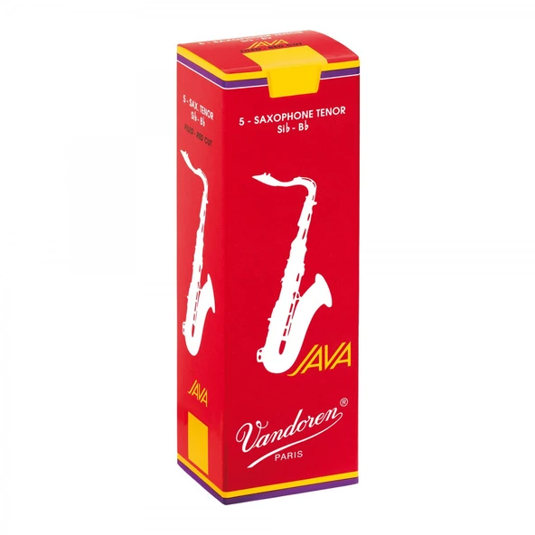 Vandoren SR2735R Java Red Tenor Saksafon Kamışı No: 3.5 (Profesyonel/Caz) - 5'li Paket | Profesyonel Sertlik, Esnek Cevap ve Modern Ton Yapısı ürün görseli 1