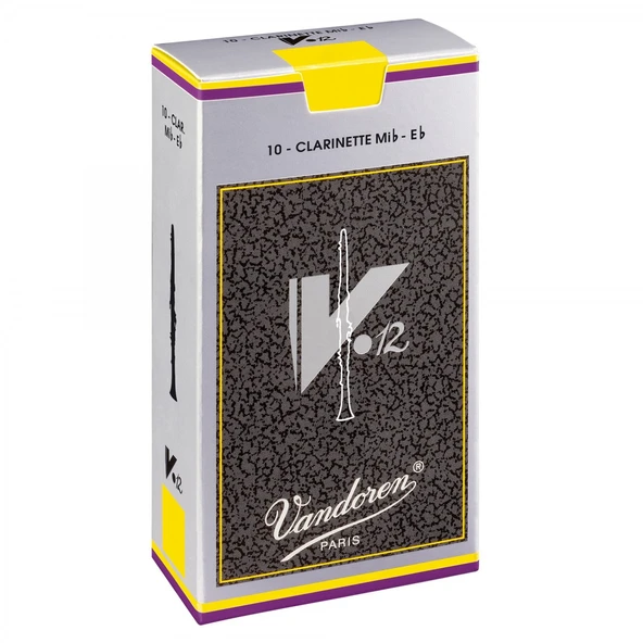 Vandoren CR613 V12 Eb Klarnet Kamışı No: 3.0 (Profesyonel) - 10'lu Kutu | Net ve Odaklanmış Ses Karakteri ürün görseli 1