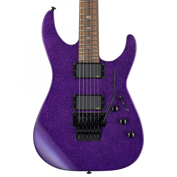 ESP LTD LKH602PSP Kirk Hammett KH-602 Purple Sparkle Elektro Gitar | Neck-Thru (Sap-Gövde Birleşik) Yapı, EMG Bone Breaker Manyetikler, Floyd Rose 1000 Tremolo Sistemi ürün görseli 1