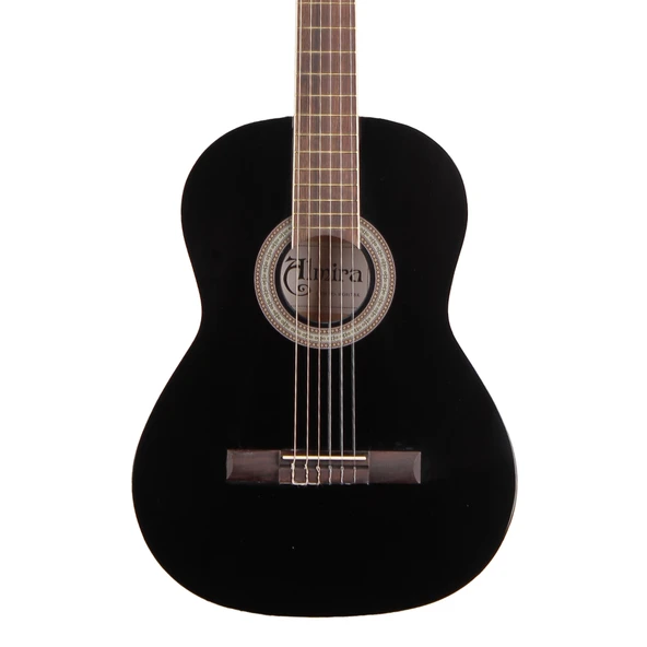 Almira Mg917-jr-bk 3/4 Klasik Gitar - Siyah (eğitim - Küçük Boy) | 3/4 Gövde Ölçüsü, Çocuk Ergonomisine Uygun Sap Yapısı, Parlak Siyah Cila | Uyum: 8-12 Yaş Arası Öğrenciler ürün görseli 1