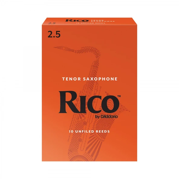 D'Addario RKA1025 Rico Orange Box Tenor Saksafon Kamışı No: 2.5 (Orta Seviye/Eğitim) - 10'lu Paket | Caz ve Eğitim İçin İdeal Standart Kutu ürün görseli 1