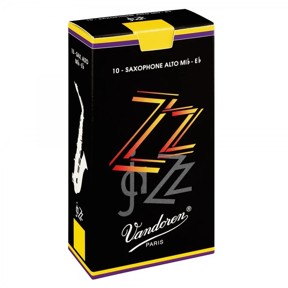 Vandoren Sr412 Zz Jazz Alto Saksafon Kamışı - No: 2.0 (profesyonel - Solo/caz) | Zz Serisi Esnek Kesim, Hızlı Tepki Ve Parlak Ton, Modern Caz Ve Swing İçin İdeal | Uyum: Tüm Standart Alto Saksafonlar ürün görseli 1