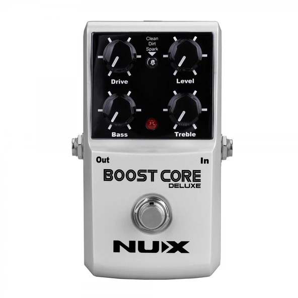 NUX BOOSTCD Boost Core Deluxe Booster Pedalı | Temiz Sinyal Yükseltme Drive ve Sparkle Modları ürün görseli 1