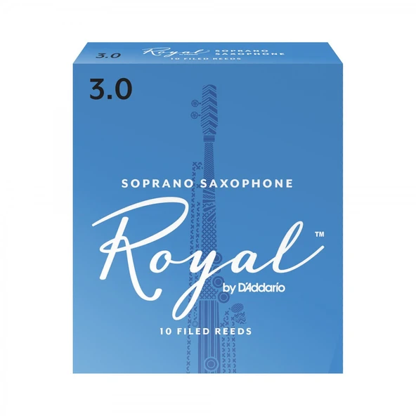 D'Addario RIB1030 Royal Soprano Saksafon Kamışı No: 3.0 (Orta Seviye/Eğitim) - 10'lu Paket | Caz ve Klasik İçin Çok Yönlü Kullanım İmkânı ürün görseli 1