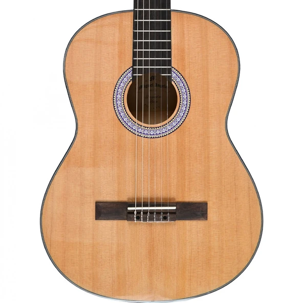 Miguel Angela MA3-N Klasik Gitar - Naturel (Orta Seviye - Geleneksel Seri) | Yüksek Parlaklıkta Cila, Geliştirilmiş Sap Profili, Klasik Gitar Metotları İçin İdeal | Uyum: 4/4 (Tam Boy) Standart ürün görseli 1