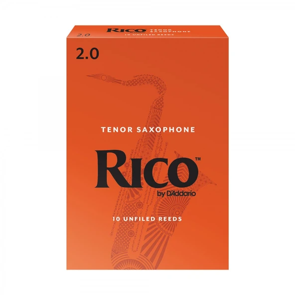 D'Addario RKA1020 Rico Orange Box Tenor Saksafon Kamışı No: 2.0 (Başlangıç/Eğitim) - 10'lu Paket | Kolay Üfleme, Turuncu Kutu Efsanesi ve Ekonomik Seçim ürün görseli 1