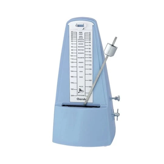 Cherub WSM-330-BL Mekanik Metronom (Mavi) | Şeffaf Kapaklı Canlı Renk ürün görseli 1