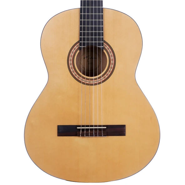 Madison MCG-400 Klasik Gitar (Orta Seviye - Performans Serisi) | Geliştirilmiş İç Balkon Yapısı, Daha Güçlü Projeksiyon, Parlak Naturel Cila | Uyum: 4/4 (Tam Boy) Standart ürün görseli 1